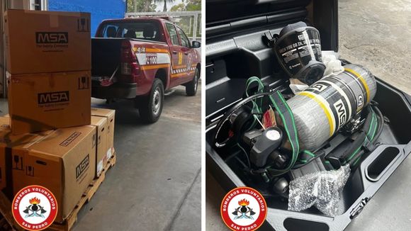 Bomberos adquirió equipamiento de alta tecnología para ambientes con reducción de oxígeno