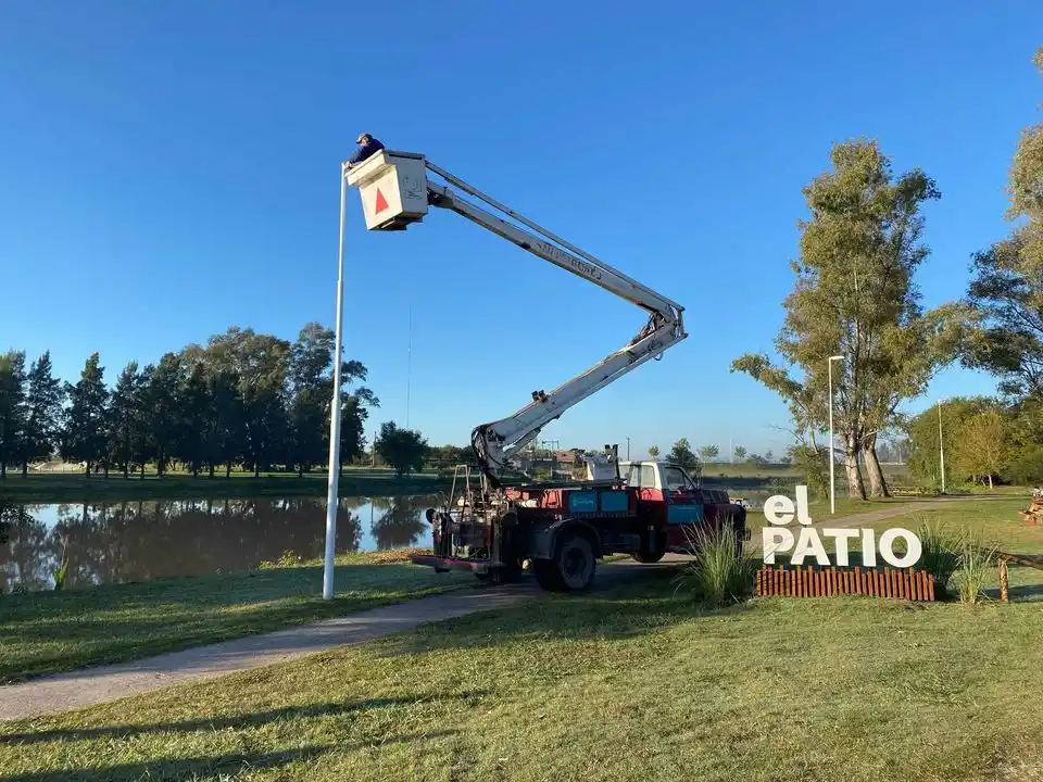 Luminarias LED: se realizaron trabajos de reposición