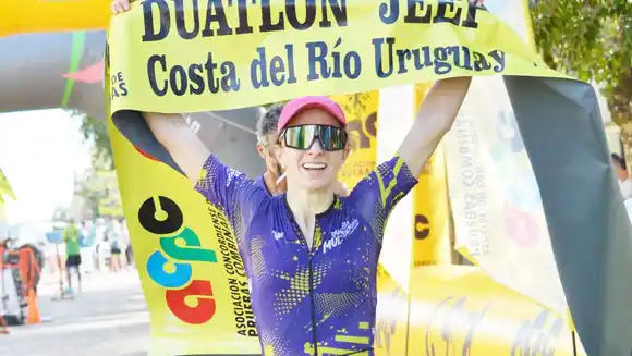 Pelichero y Brunini ganaron la sexta fecha del Circuito de Duatlón en Los Charrúas