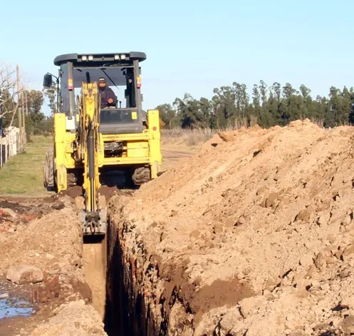 Avanza obra de cloacas