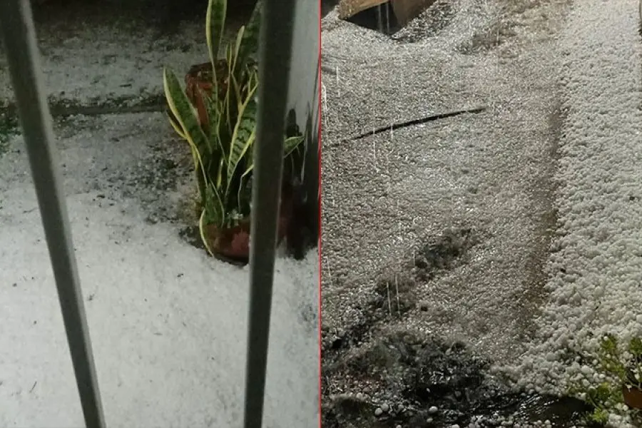 Histórico: montañas de “hielo” y calles convertidas en “ríos de granizo” en la provincia de Entre Ríos