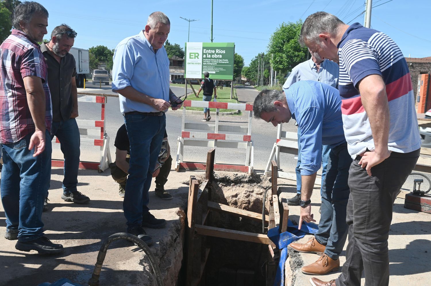 Agua potable: se realizó la primera prueba en la obra de ampliación para la zona sur