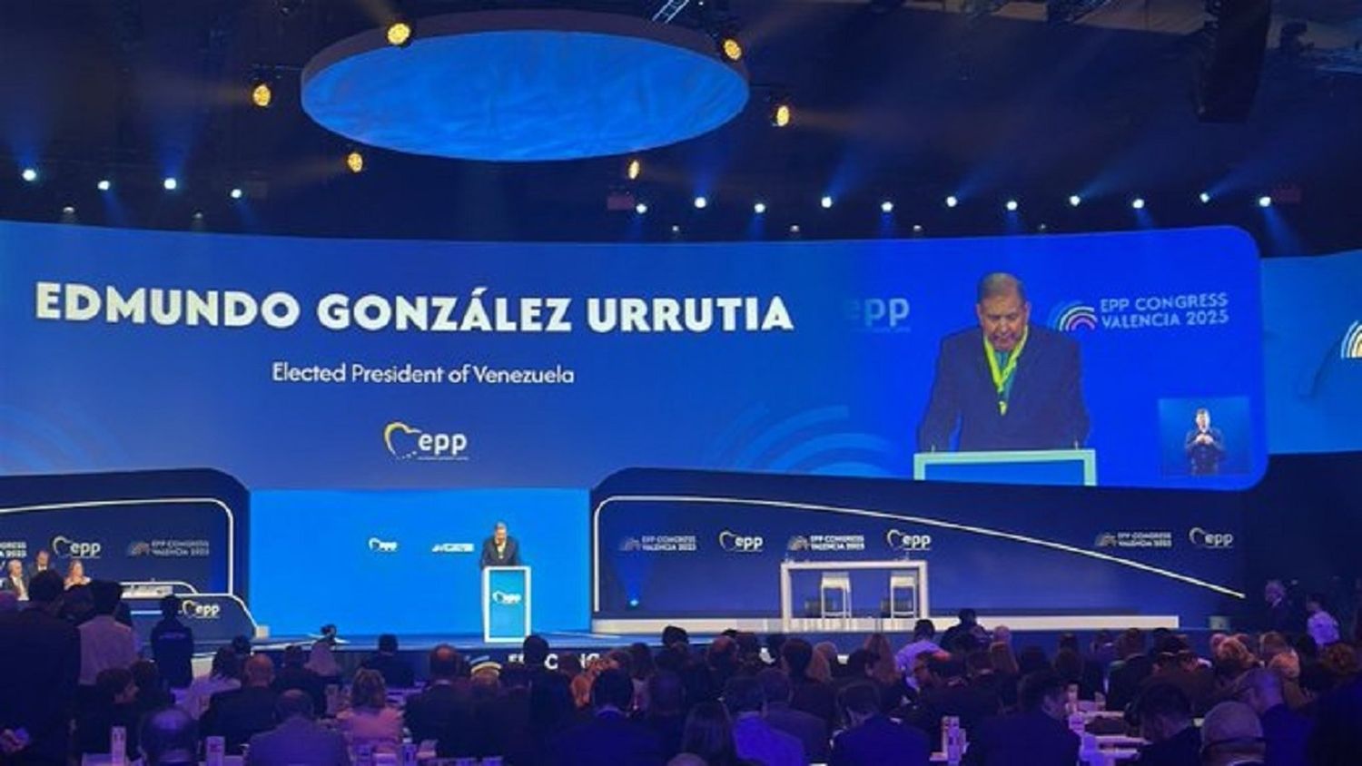Edmundo en el Congreso del PP EUROPEO: «Venezuela está en el corazón del debate democrático»