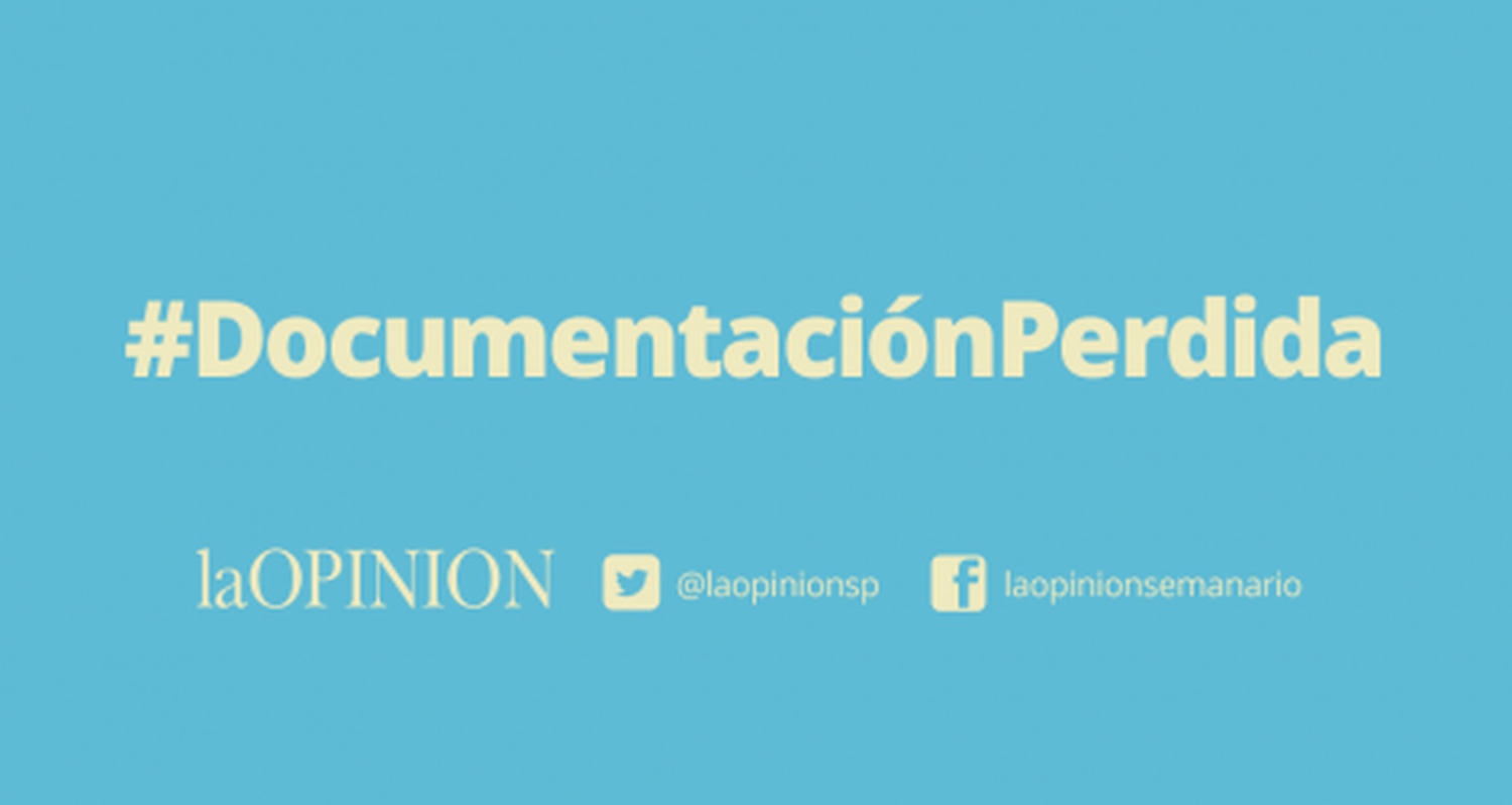 Documentación perdida