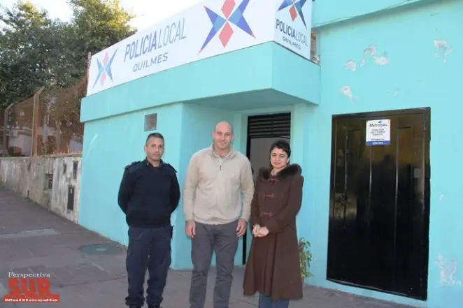Martiniano Molina visitó nuevo puesto de Policía Local en Ezpeleta