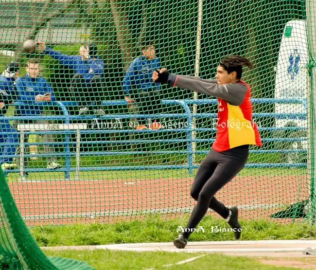 Guido Jiménez durante la prueba de esta tarde. 
