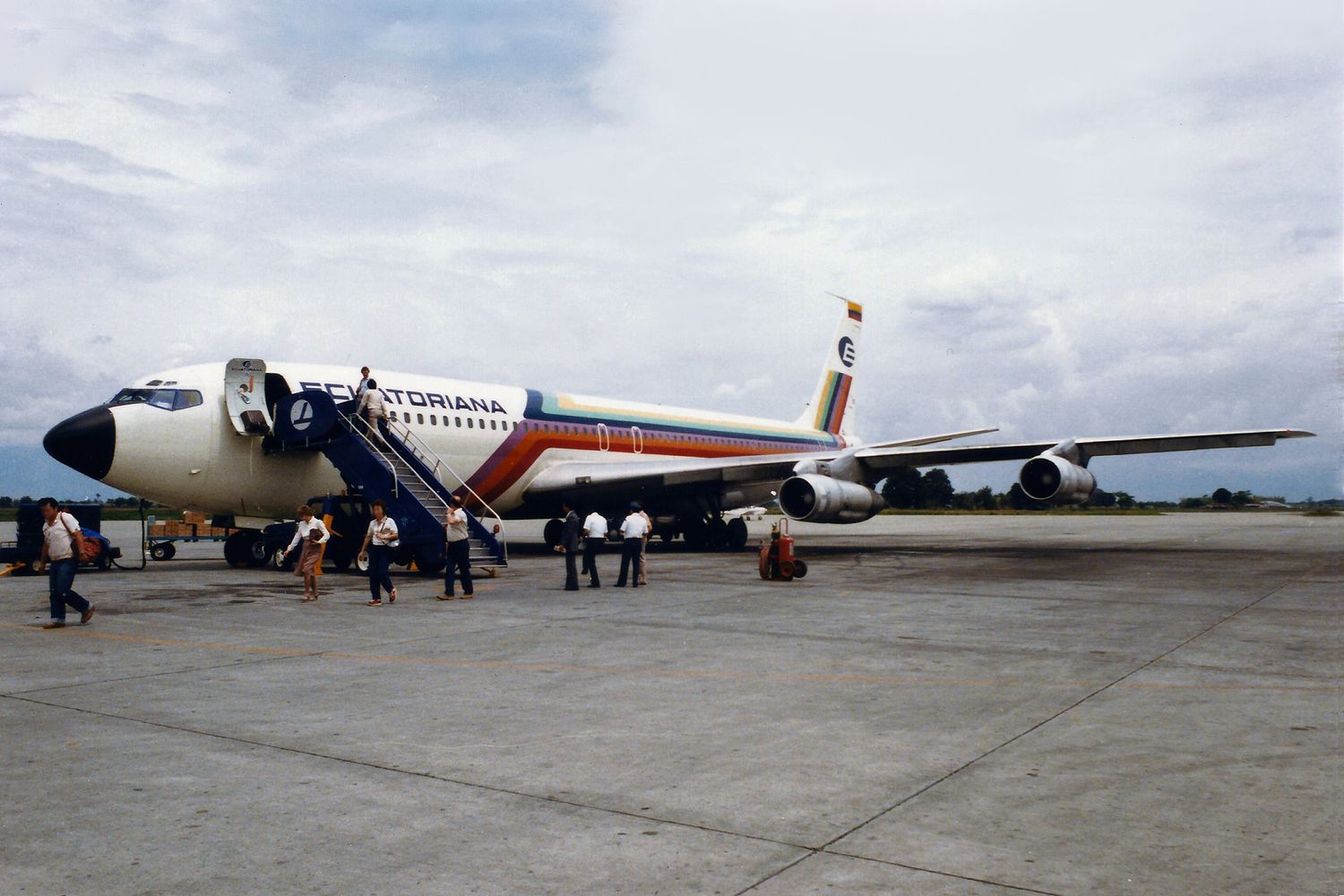 #TBT: Ecuatoriana de Aviación flights to Argentina, Chile, Mexico and United States in 1987