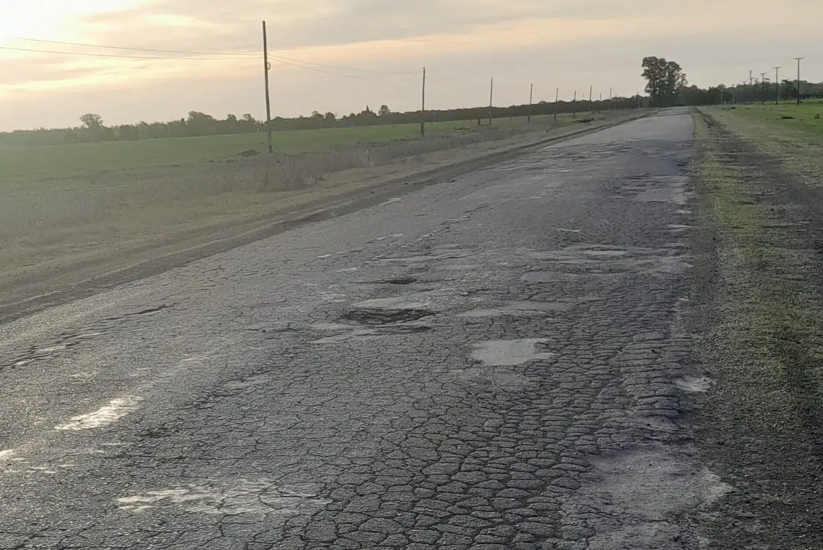 Así está el acceso a Santa Lucía en la actualidad.