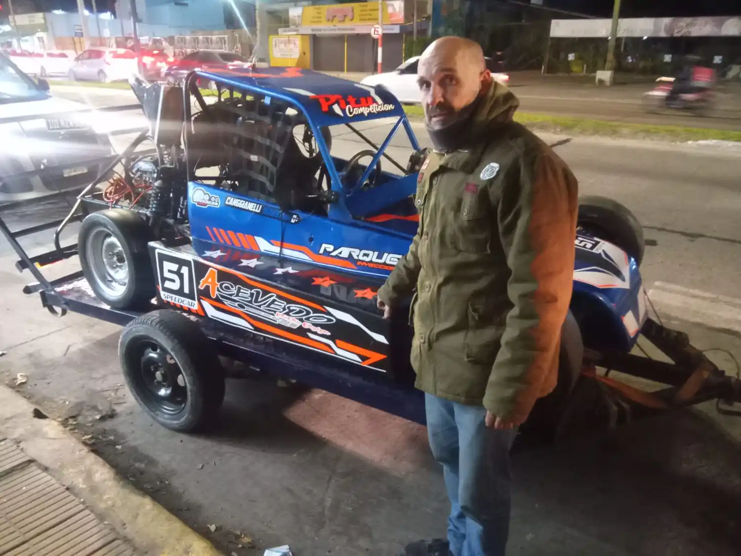 “Speedcar”: El chascomunense “Sebita” Canggianelli corre en Brandsen