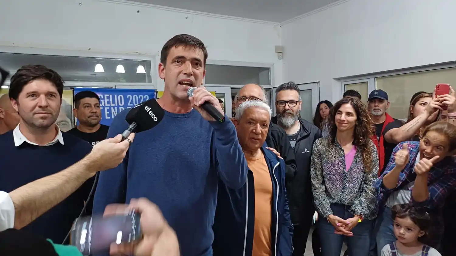 Rogelio Iparraguirre, al reconocer la derrota en manos de Miguel Lunghi y desearle éxito en el sexto mandato.