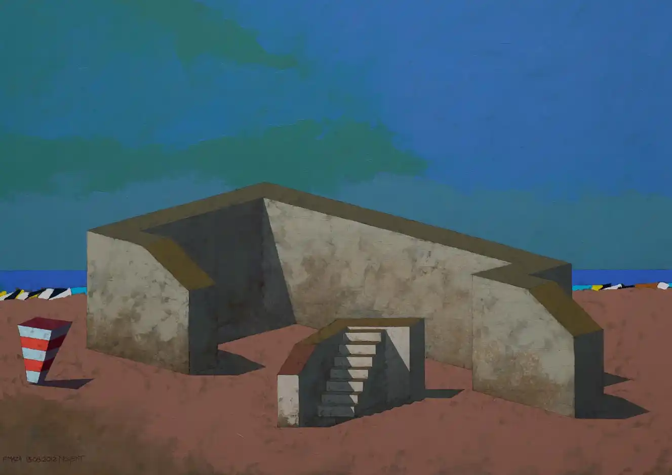 La exhibición recorre la trayectoria del artista visual argentino a través de más de 50 pinturas y acuarelas.