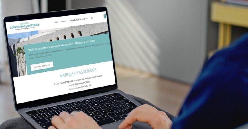 Acreedores de la quiebra de Márquez & Asociados podrán consultar en la web el estado del proceso.