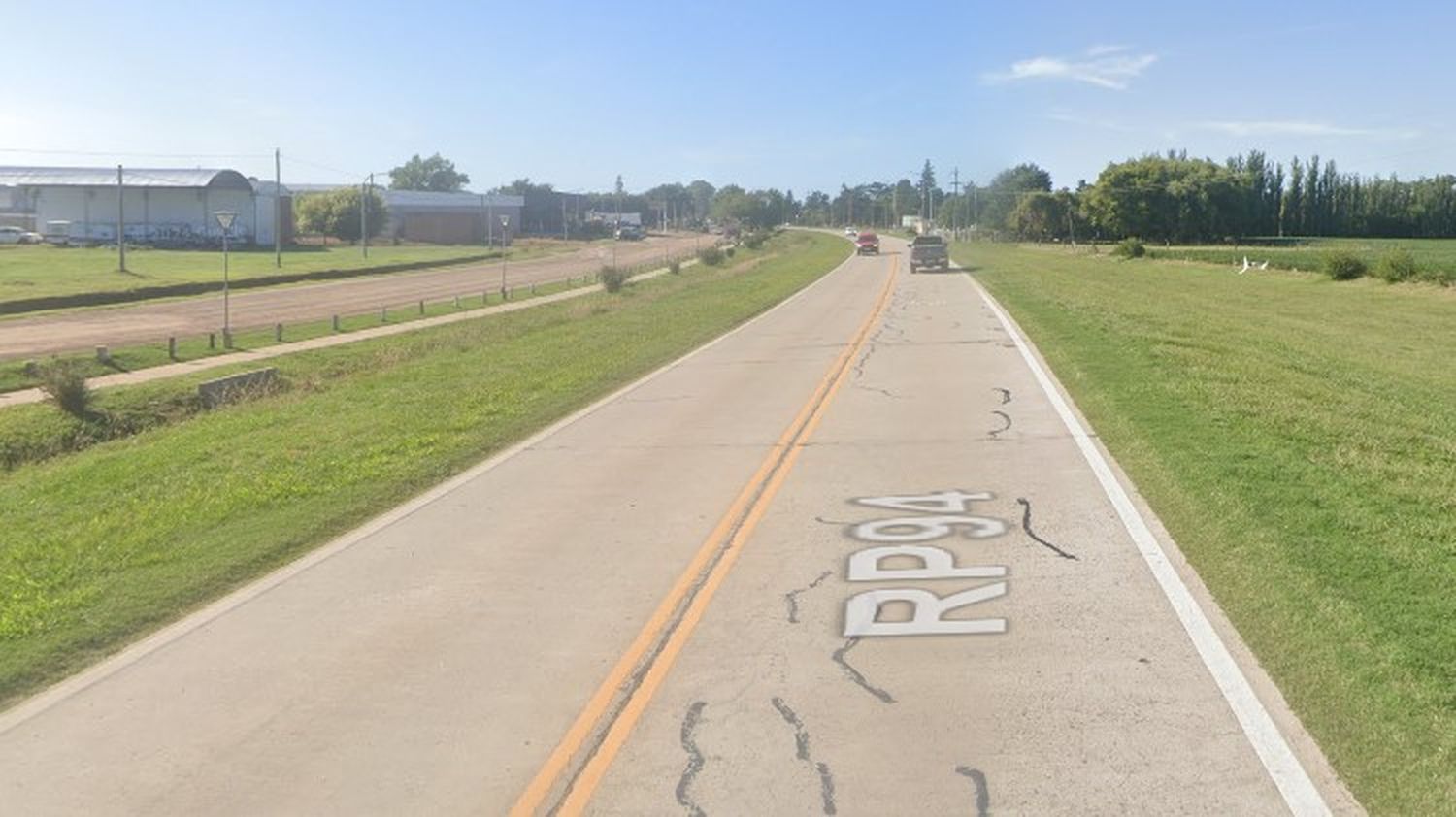 Ruta 94, a la altura de Villa Cañás. Street View