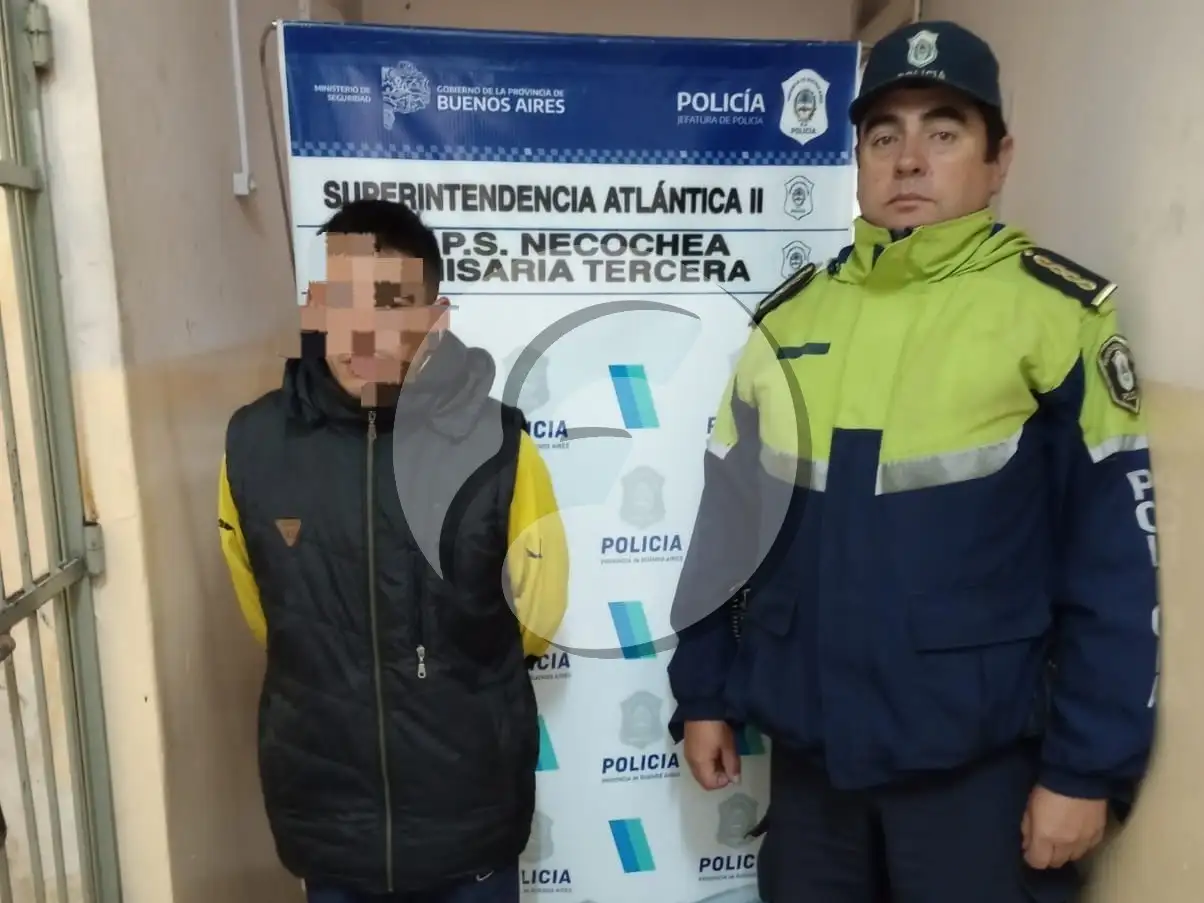 Masculino aprehendido