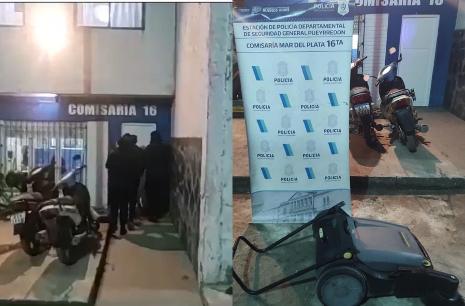 Una barredora de una estación de servicio, el colmo de los robos en Mar del Plata