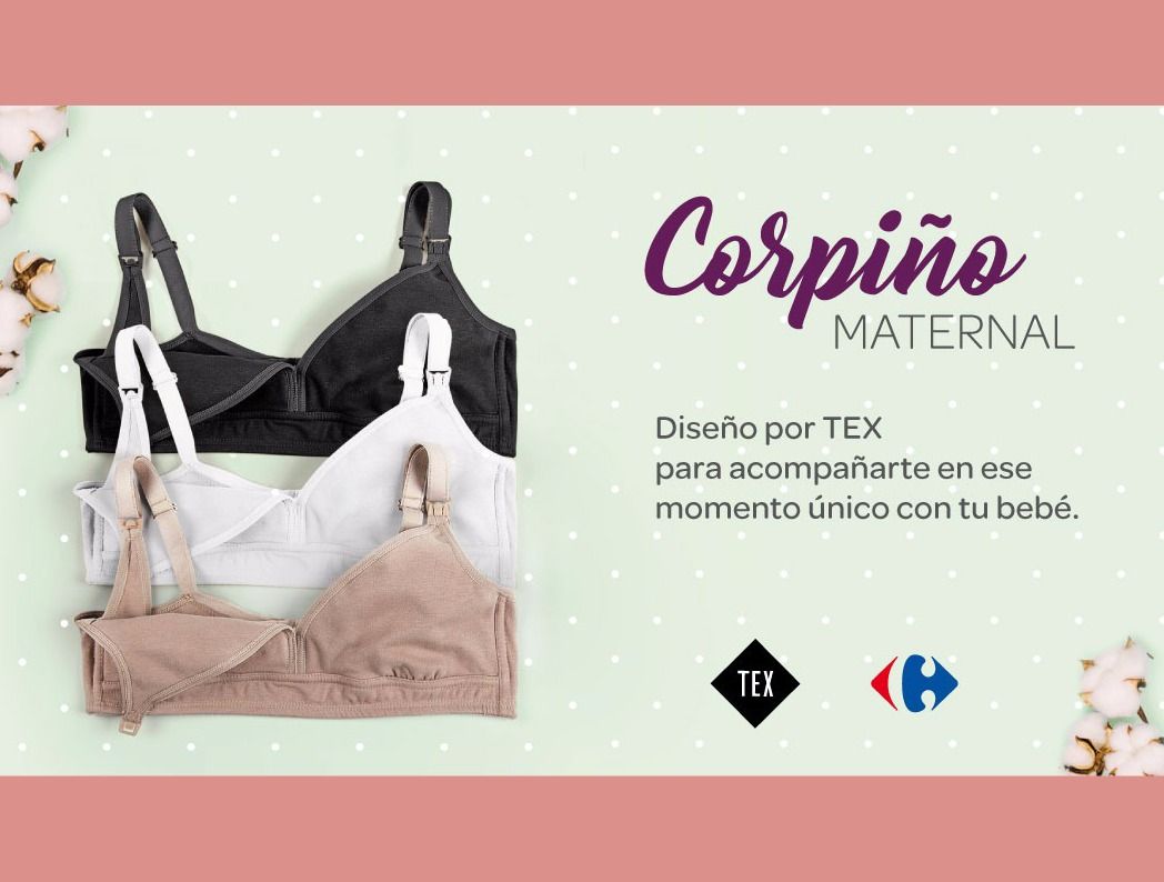 Carrefour vende corpiños maternales a precio accesible
