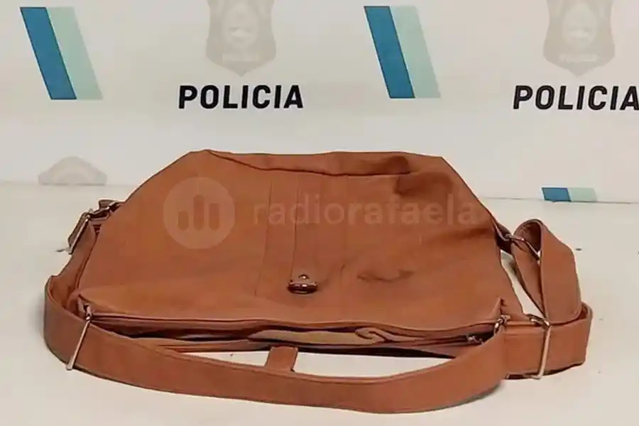 Sintió un golpe contra su auto, se bajó y encontró una cartera tirada