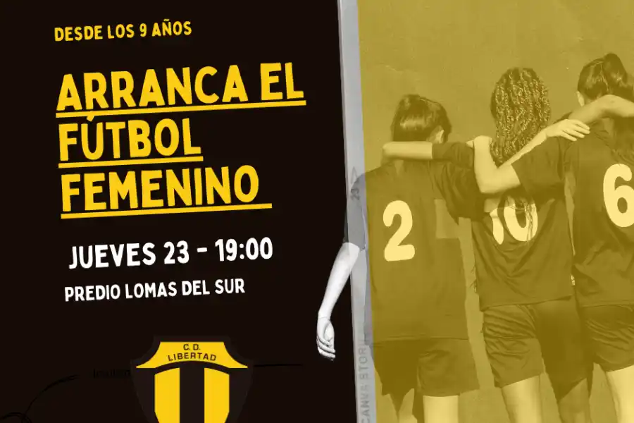 Comienzan las prácticas del fútbol femenino en Libertad