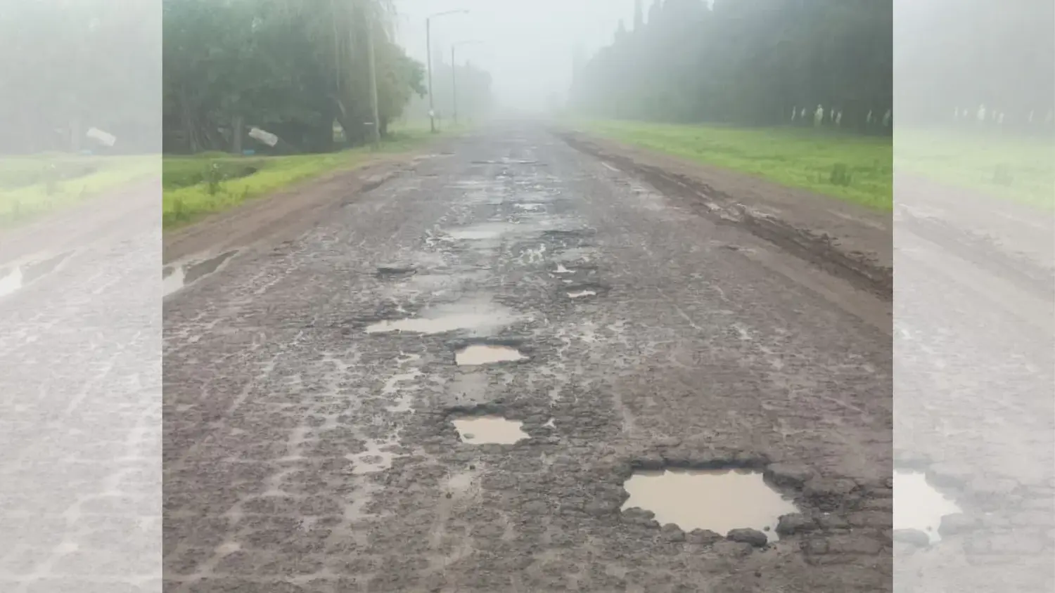 El camino al Aero Club presenta un estado crítico con baches profundos, dificultando el tránsito vehicular de los vecinos.