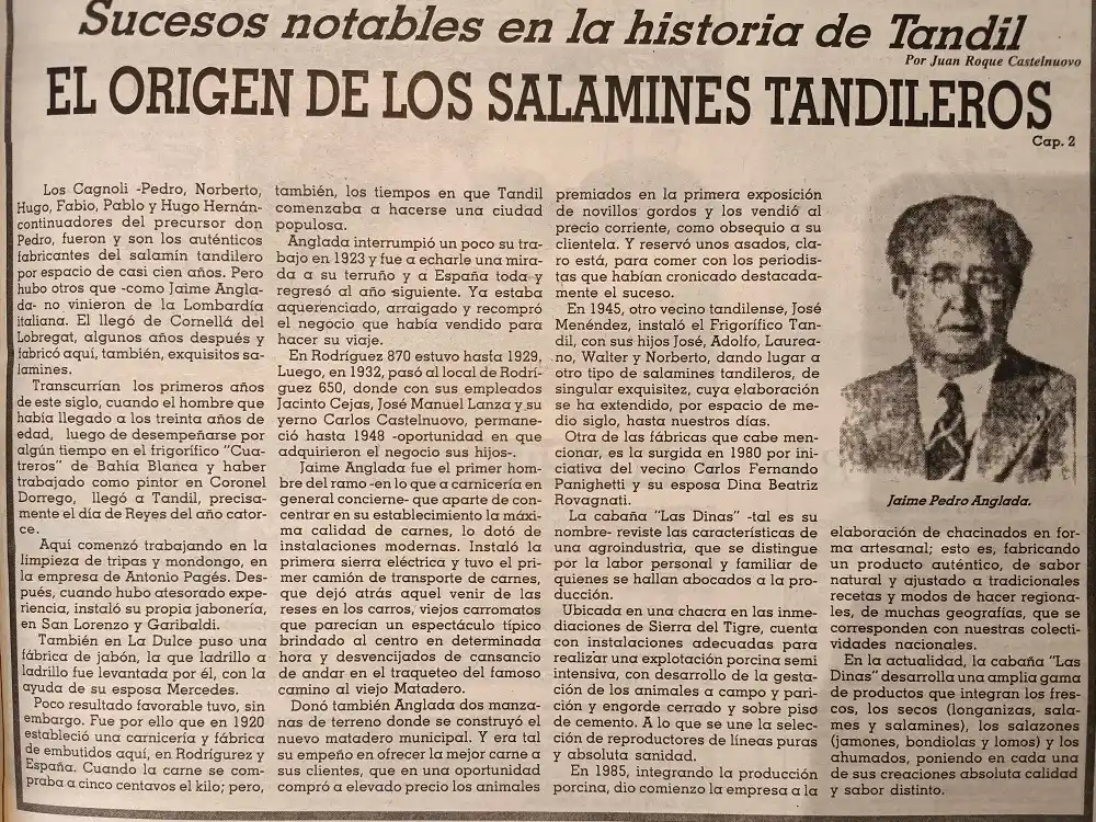 El origen de los salamines tandileros - Cap. 2.