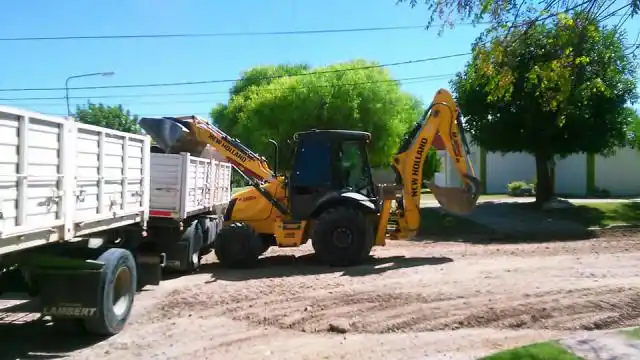 El pavimento avanza en Galarza