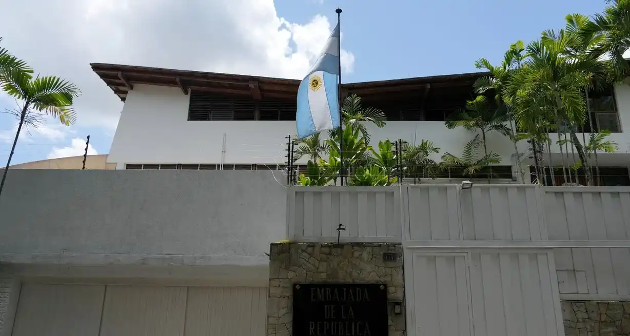 Embajada argentina en Caracas, Venezuela. Crédito: Alexandre Meneghini/Reuters