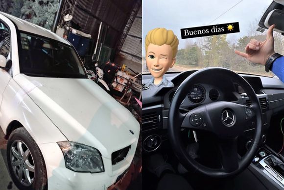 El influencer Lionel Ferro retiró con un amigo la camioneta que le secuestraron por tener licencia vencida