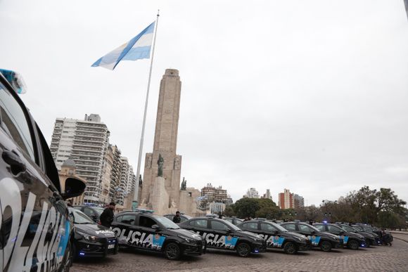 Tres de los nuevos patrulleros presentados protagonizaron un choque en Puerto Norte