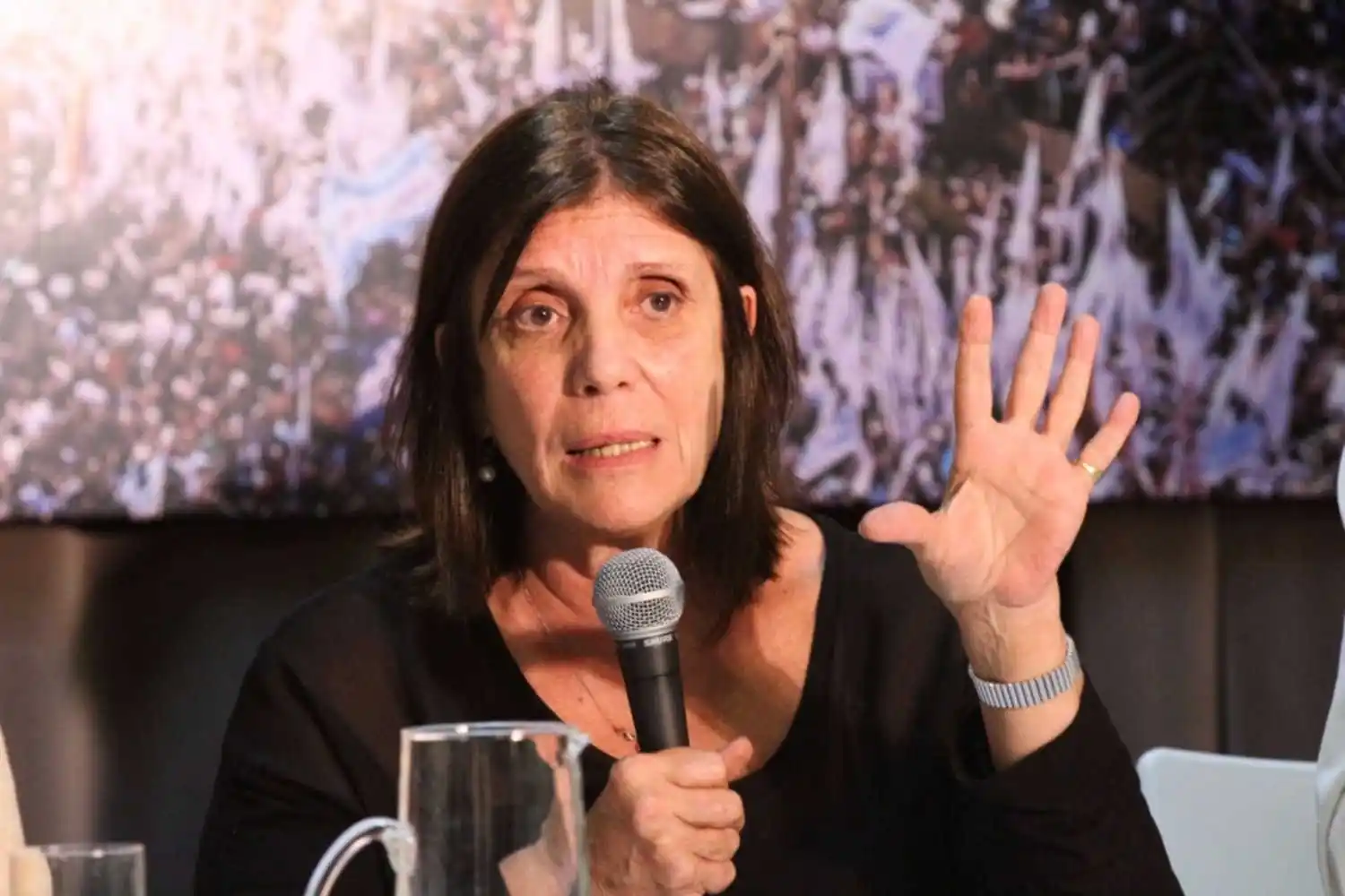 Teresa García, presidenta del bloque de senadores de UxP.