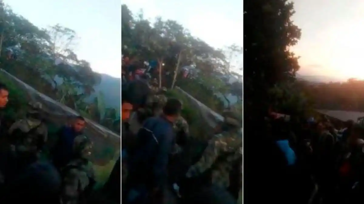 ¡UNA TURBA DE 700 PERSONAS! Indígenas «secuestraron» a más de 15 militares en Colombia