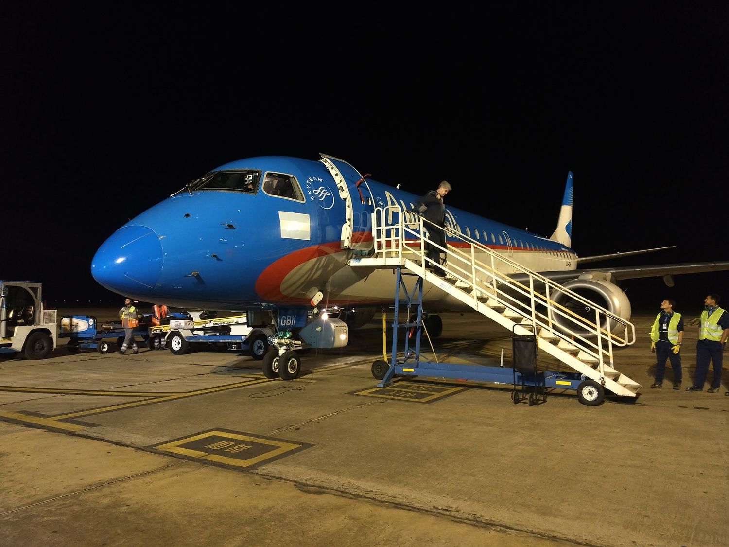 Aerolíneas Argentinas retiró por primera vez un Embraer E190 de su flota