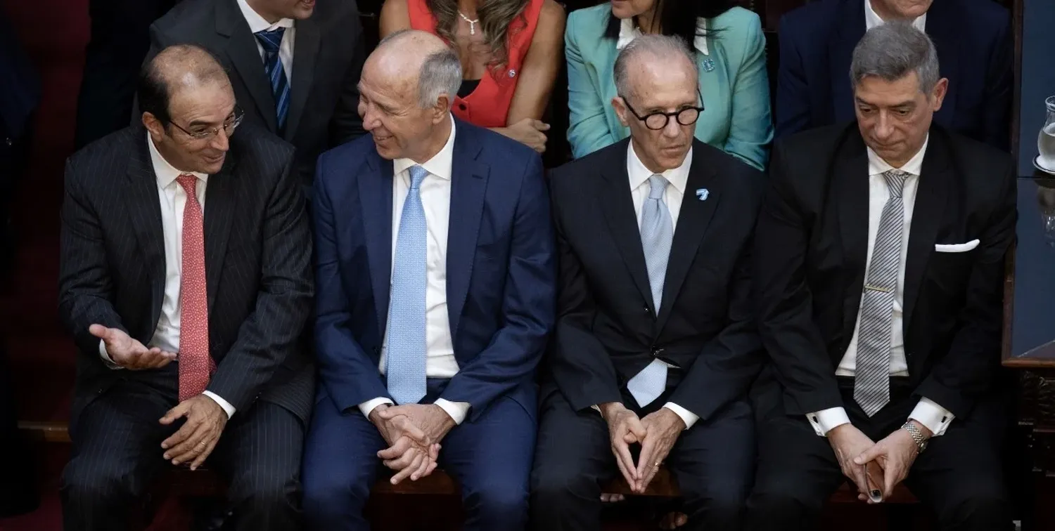 Manuel García-Mansilla participó, como cuarto miembro de la Corte Suprema de Justicia, de la apertura de sesiones a cargo del presidente Javier Milei.