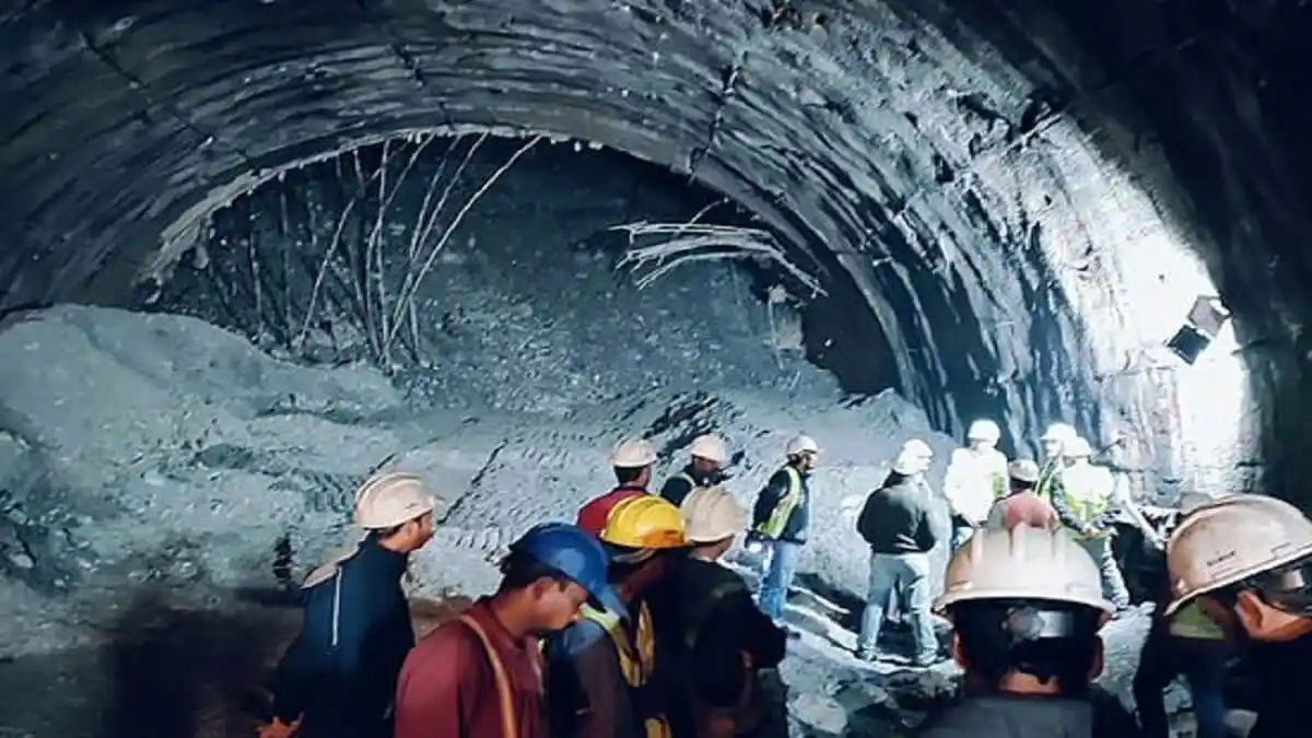 ODISEA EN LA INDIA: captan primeras imágenes de los obreros atrapados en un túnel