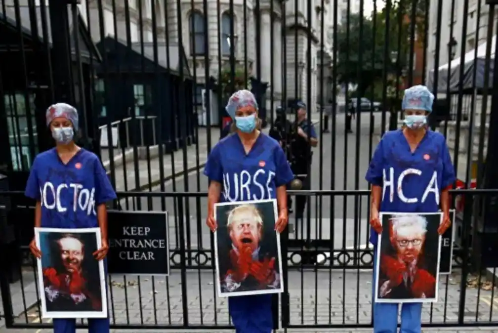 Marchas anticuarentena en Londres y Berlín