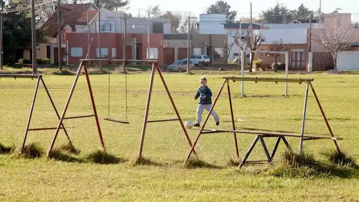 Lugar del festejo. Plaza “Crucero Gral. Belgrano”