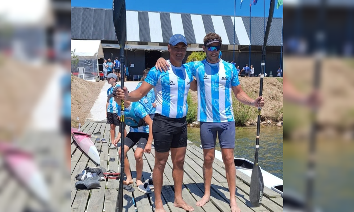 Canotaje: Marcos Puchetti y Gustavo Rolón se consagrararon campeones sudamericanos en Uruguay