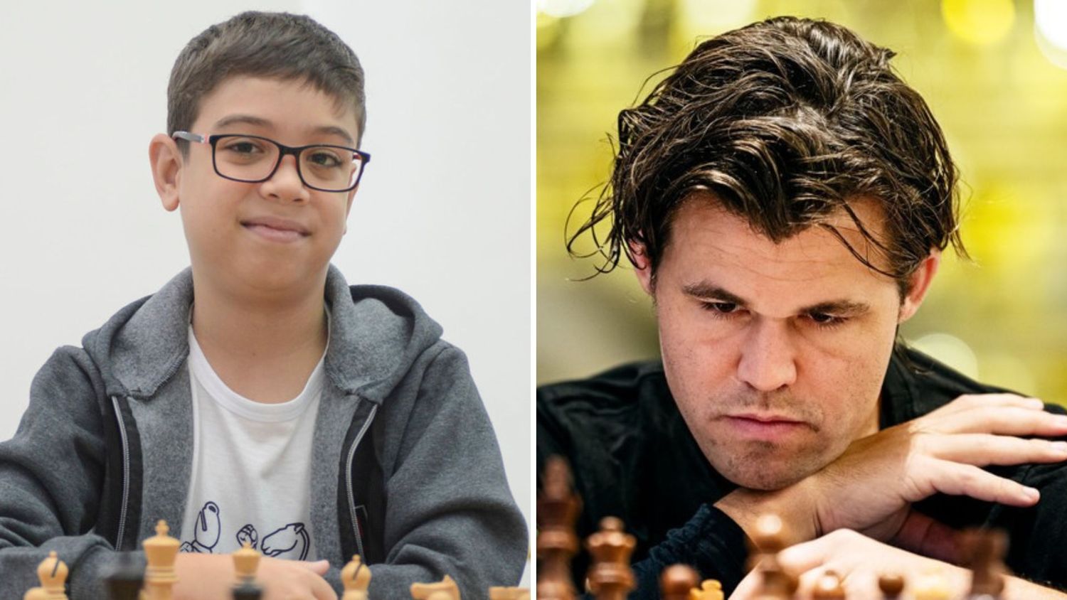 Faustino Oro le ganó a Magnus Carlsen