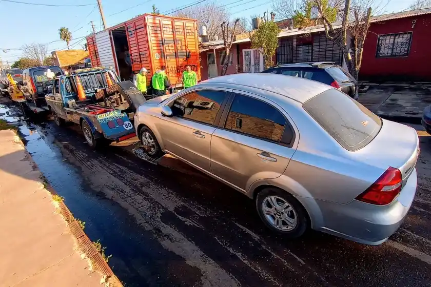 Retiran autos de la Comisaría 32ª.