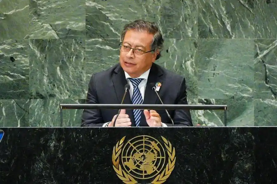 El presidente de Colombia criticó a Milei durante su disertación en la ONU