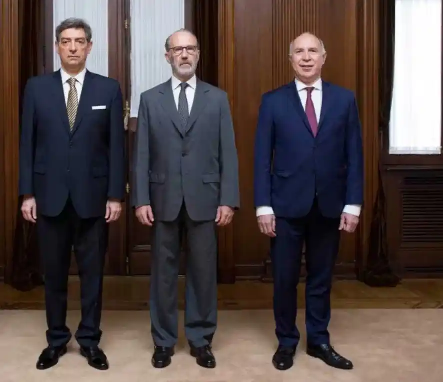 Horacio Rosatti, Carlos Rosenkrantz y Ricardo Lorenzetti, los tres miembros de la Corte Suprema de Justicia de la Nación