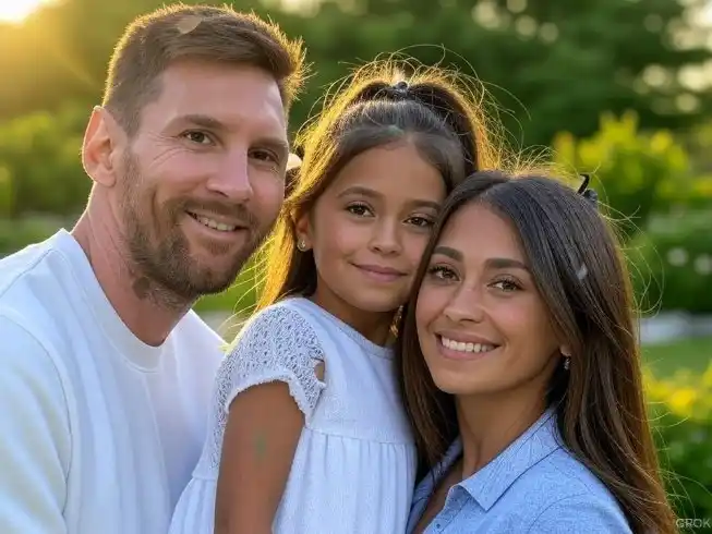 Les llegó la nena a Messi y Anto