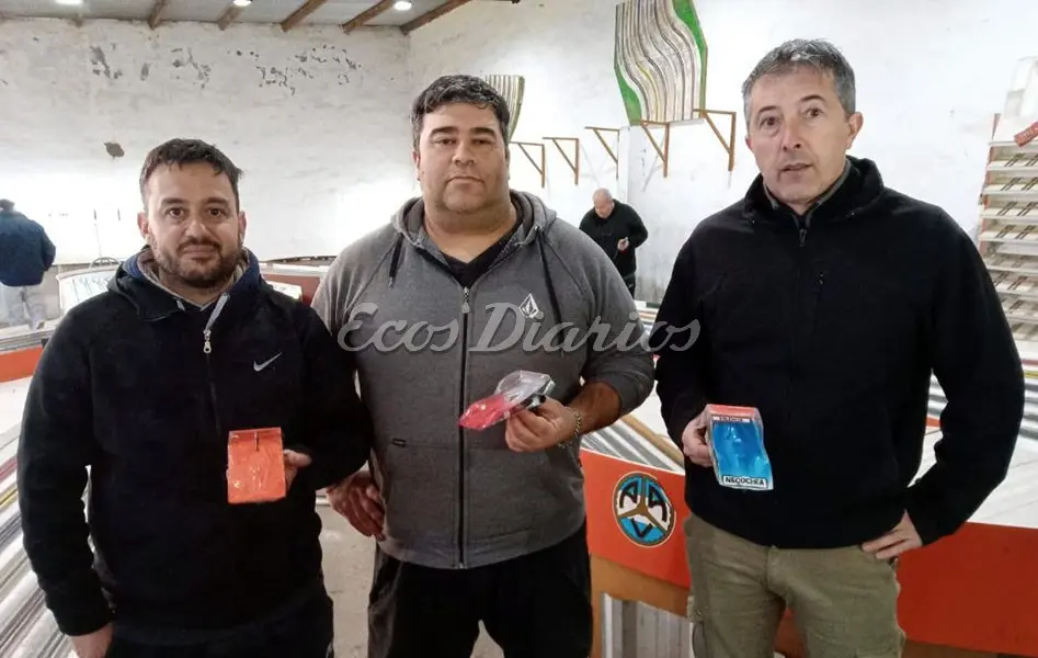 Ultimo podio. Luis Moreno, Miguel Rudolph (h) y Nicolás Valencia, en ladefinición de A.N.A.S.