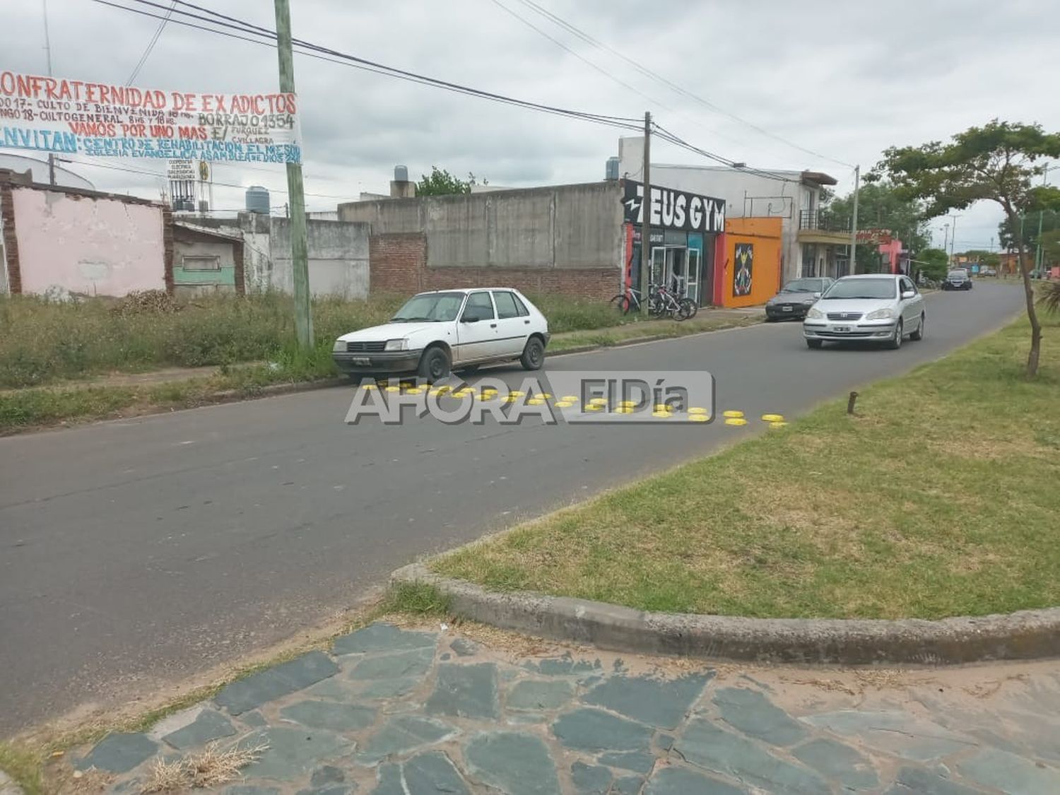 Colocaron reductores de velocidad en una mano de Avenida Parque casi Constitución