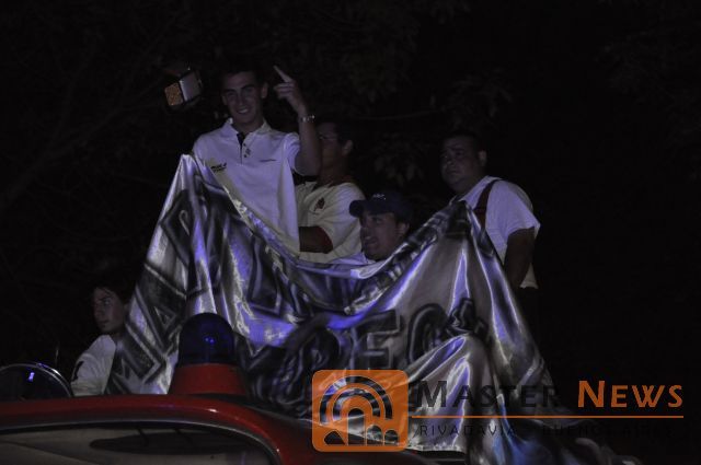 Rivadavia: Una multitud recibió a Denis Martín, piloto campeón de la Fórmula Metropolitana
