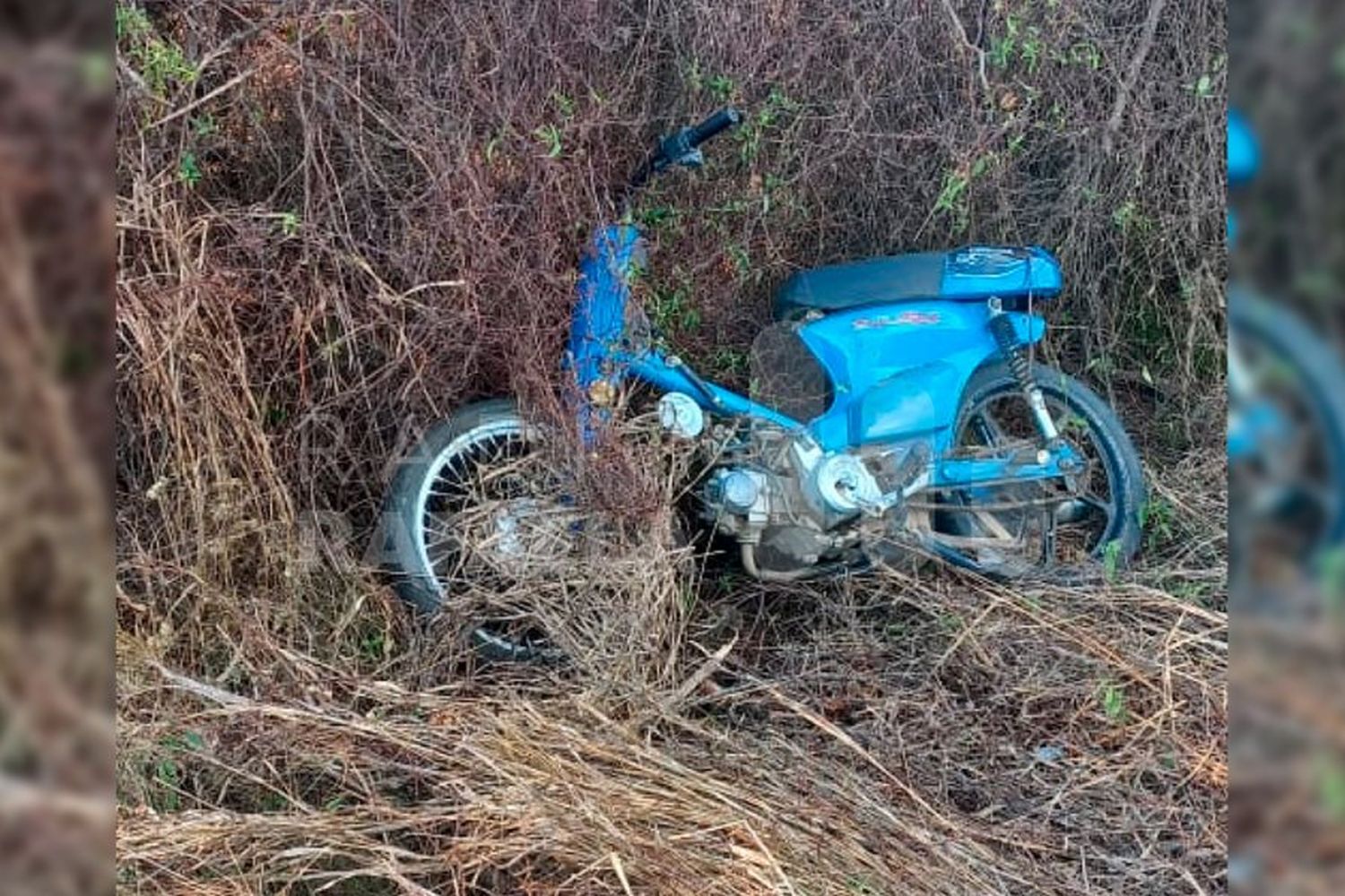 Una “moto fantasma” apareció escondida en un campo de la región y no pudieron localizar a la dueña