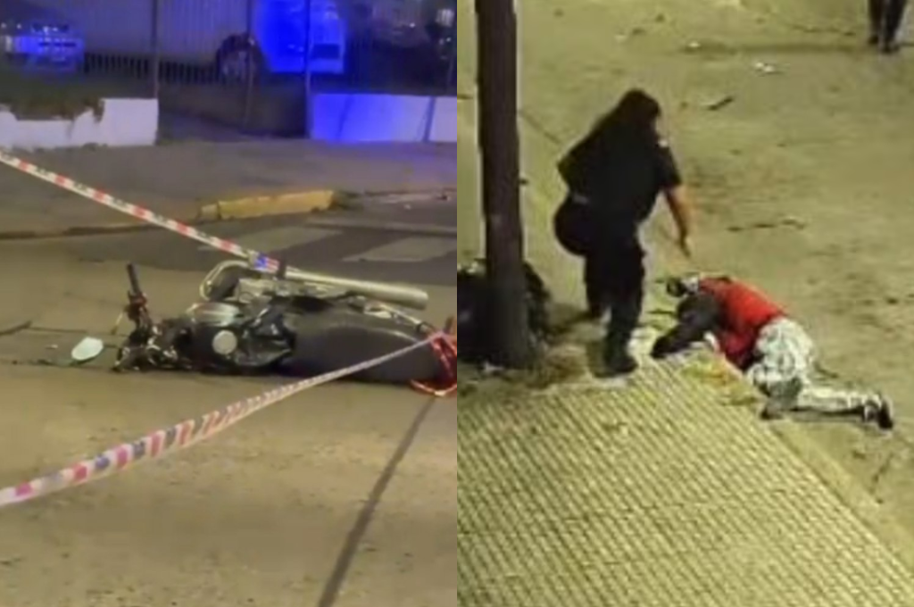 Las cámaras de seguridad captaron el momento exacto del impacto.