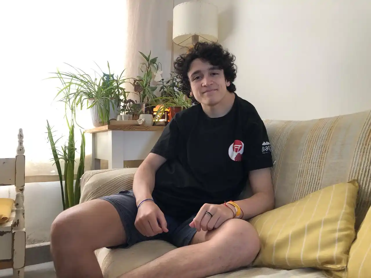 'Juani' en una entrevista brindada a El Eco de Tandil semanas después de la primera intervención (Foto de archivo).