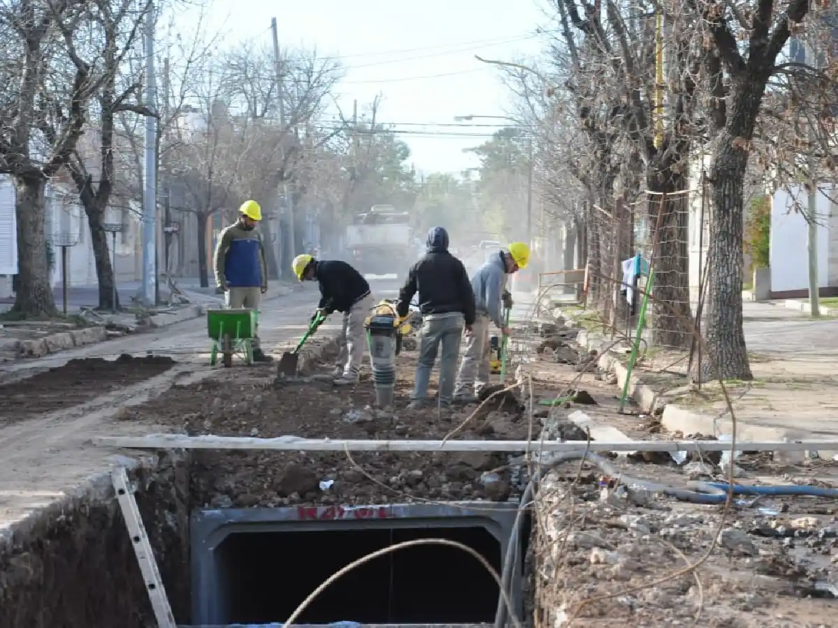 Falta una cuadra para finalizar una de las obras más esperadas 