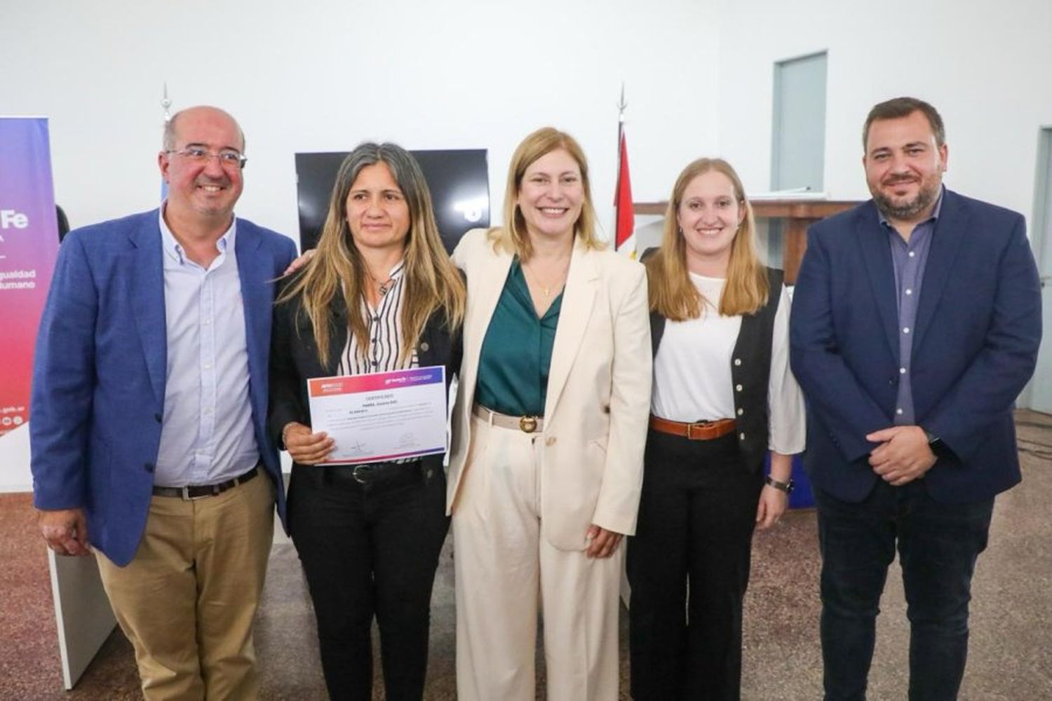 La vicegobernadora Gisela Scaglia durante la actividad