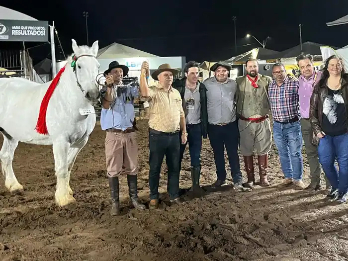 Mariano Berisso representó a la Argentina en la Jura de Clasificación de Percherón en Brasil